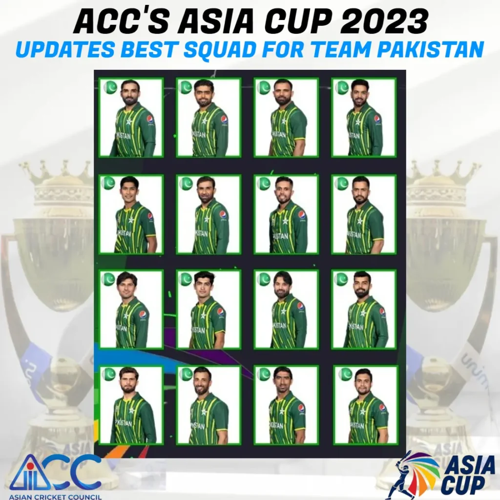 ASIA CUP 2023 BEST PAKISTAN SQUAD